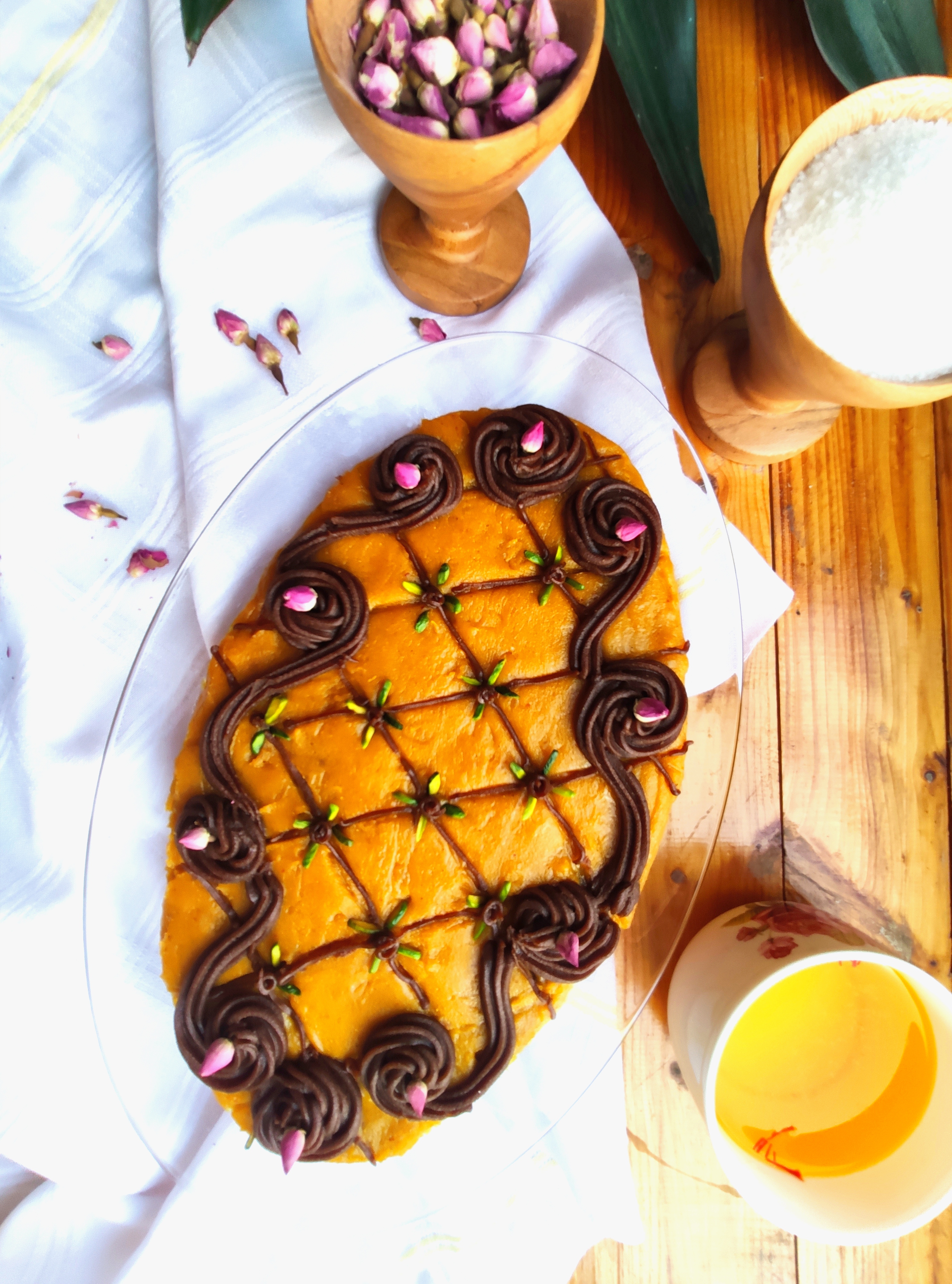 پودر آماده حلوا سه آرد تفت داده شده