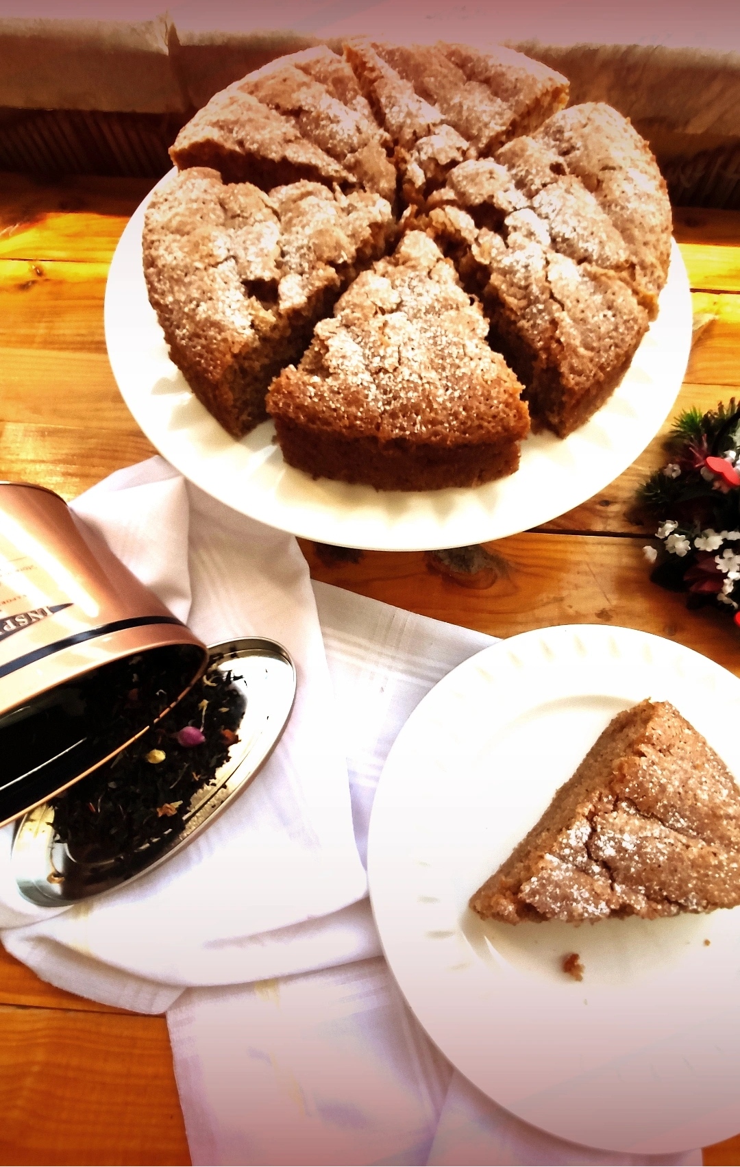 کیک چای با عطر و رایحه چای طعمدار، بسیار خاص و خوشمزه